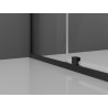 Mexen Exo-R Duo kvadratinis dušo kampelio kabina 80 x 80 cm, skaidri, juoda - 8110-080-080-70-00