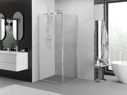 Mexen Exo-BR vonia dušo kabina 70 x 70 cm, skaidri, chromuota - 8181-070-070-01-00