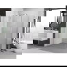Mexen Exo dušo kabina atveriama 75 x 70 cm, skaidrus, chromas - 8181-075-070-01-00