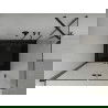 Mexen Lima sulankstoma dušo kabina 90 x 120 cm, Skaidrus, Juoda + dušo padėklas Flat, Juoda - 856-090-120-70-00-4070B