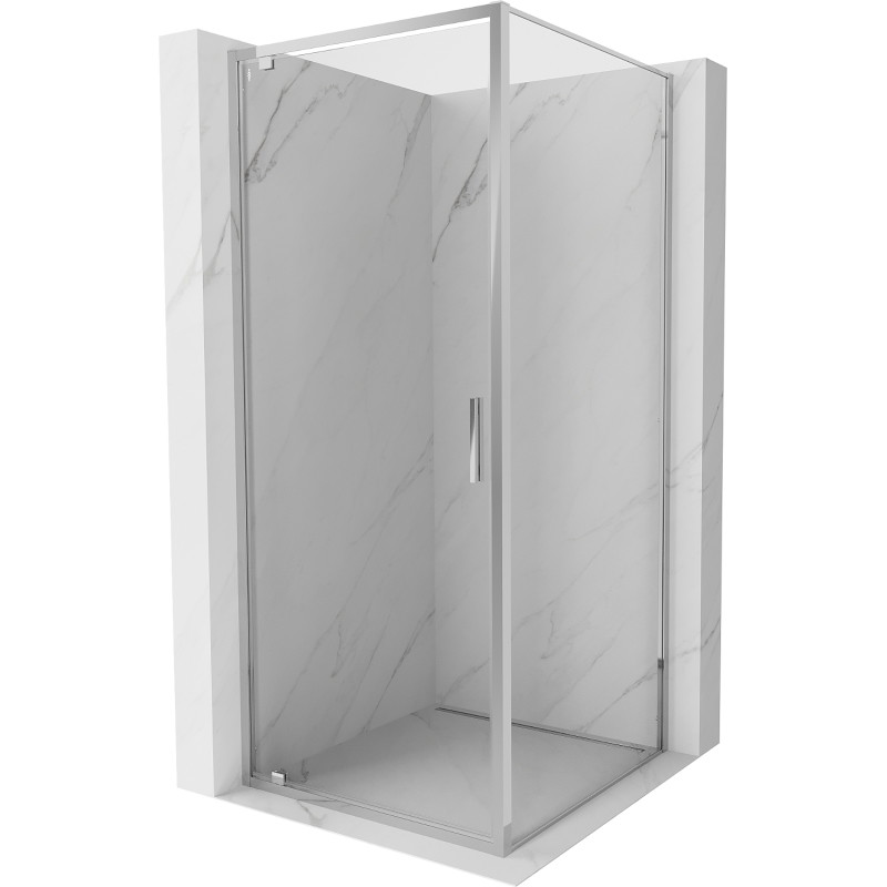 Mexen Exo-BR varstoma dušo kabina 75 x 75 cm, skaidri, chromuota - 8181-075-075-01-00
