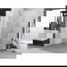 Mexen Exo dušo kabina, atveriama 85 x 85 cm, permatoma, chromas - 8181-085-085-01-00