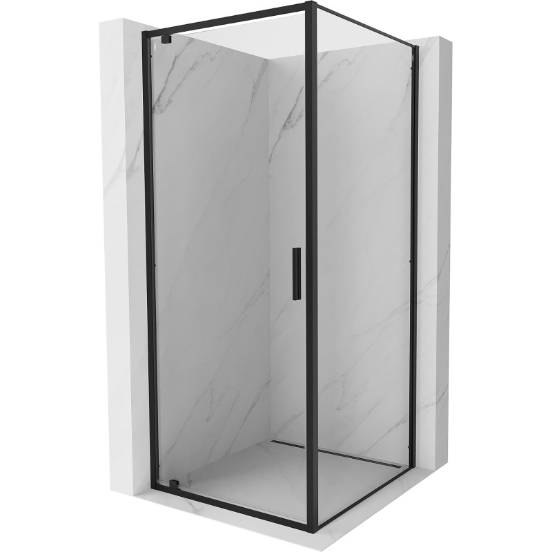 Mexen Exo-BR atsidavimas dušo kabina 70 x 70 cm, permatomas, juodas - 8181-070-070-70-00