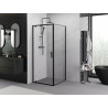Mexen Exo-BR atsidavimas dušo kabina 70 x 70 cm, permatomas, juodas - 8181-070-070-70-00