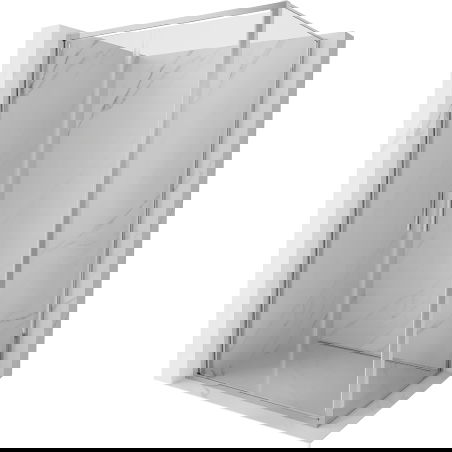 Mexen Exo pakabinamas dušas, atsidarantis 80 x 90 cm, skaidrus, chromas - 814-080-090-01-00