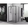 Mexen Exo dušo kabina 85 x 80 cm, skaidri, juoda - 8181-085-080-70-00