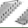 Mexen Exo dušo kabina 70 x 80 cm, skaidri, juoda - 8181-070-080-70-00