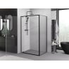 Mexen Exo dušo kabina 85 x 80 cm, skaidri, juoda - 8181-085-080-70-00