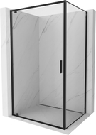 Mexen Exo-BR 100 x 75 cm atidaroma dušo kabina, skaidri, juoda - 8181-100-075-70-00