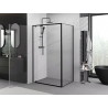Mexen Exo-BR stiklinė dušo kabina 100 x 90 cm, permatoma, juoda - 8181-100-090-70-00