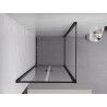 Mexen Exo-B Duo 90 x 90 cm atverta dušo kabina, skaidrus, juodas - 814-090-090-70-00