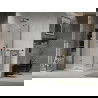 Mexen Lima sulankstoma dušo kabina 80 x 80 cm, Skaidrus, Juoda + dušo padėklas Flat, Balta - 856-080-080-70-00-4010B