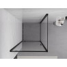 Mexen Exo-BR atveriamas dušo kabina 100 x 100 cm, skaidrus, juodas - 8181-100-100-70-00