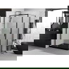 Mexen Exo stumdomas dušo kabinas 140 x 80 cm, permatomas, juodas - 8151-140-080-70-00