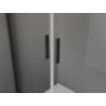 Mexen Exo atveriamas dušo kabinas 80 x 95 cm, skaidrus, juodas - 814-080-095-70-00