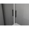 Mexen Exo-BR Duo dvivėrės stiklinės dušo durys 90 cm, skaidrios, juodos - 8182-090-000-70-00