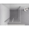 Mexen Exo-BR Duo atsiverianti dušo kabina 100 x 100 cm, permatomas, chromas - 8182-100-100-01-00