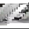 Mexen Exo dušo kabina su varstomomis durimis 80 x 85 cm, skaidri, chromas - 8182-080-085-01-00