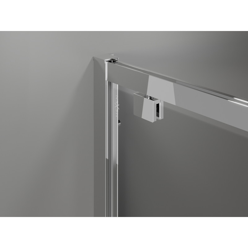 Mexen Exo-BR Duo atveriama dušo kabina 90 x 100 cm, skaidri, chromas - 8182-090-100-01-00