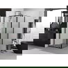 Mexen Exo atveriamasis dušo kabinas 70 x 70 cm, permatomas, juodas - 8182-070-070-70-00