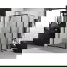 Mexen Exo stumdomos dušo kabinos 150 x 95 cm, skaidrios, juodos - 8151-150-095-70-00
