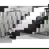 Mexen Exo stumdomos dušo kabinos 150 x 95 cm, skaidrios, juodos - 8151-150-095-70-00