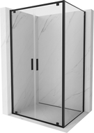 Mexen Exo-BR Duo atveriamas dušo kabinas 80 x 70 cm, permatomas, juodas - 8182-080-070-70-00