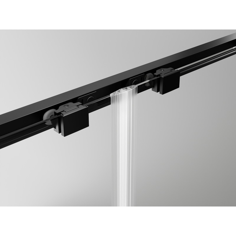 Mexen Exo stumdomas dušo kabinas 160 x 95 cm, skaidrus, juodas - 8151-160-095-70-00