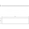 Mexen Uni stalviršis spintelėms 210 cm, blizgus baltas - 91AXX-2104-464-18-00