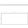 Mexen Uni stalviršis spintelei 110 cm, baltas matinis - 91AXX-1104-464-18-01