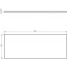 Mexen Uni stalviršis 120 cm, baltas matinis - 91AXX-1204-464-18-01