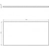 Mexen Uni spintelės stalviršis 90 cm, baltas matinis - 91AXX-0904-464-18-01
