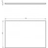Mexen Uni stalviršis spintelei 70 cm, pilkas matinis - 91AXX-0704-464-18-62