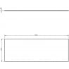 Mexen Uni stalviršis spintelėms 130 cm, pilka matinė - 91AXX-1304-464-18-62