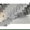 Mexen Lima sulankstoma dušo kabina 120 x 90 cm, permatoma, juoda + Flat padėklas, baltas - 856-120-090-70-00-4010B