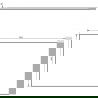 Mexen Uni stalviršis spintelei 80 cm, ąžuolas - 91AXX-0804-464-18-81