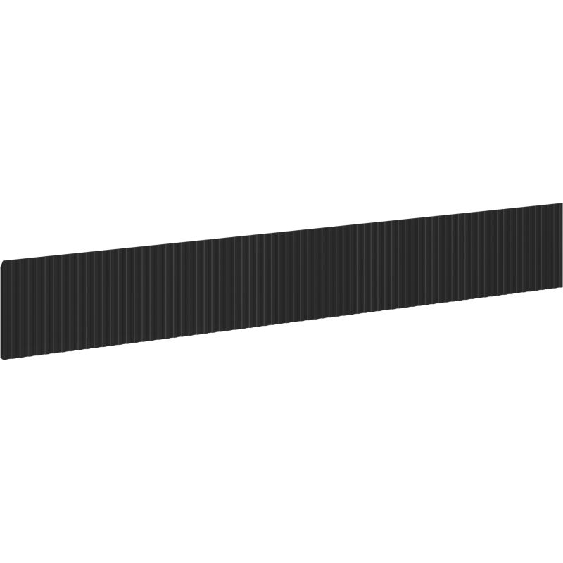 Mexen Rivel rifliuotas priekis vonios spintelės korpusui 120 x 20 cm, juodas matinis - 91A20-1200-235-1-71