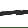 Mexen Rivel rifliuotas priekis vonios spintelės korpusui 120 x 20 cm, juodas matinis - 91A20-1200-235-1-71