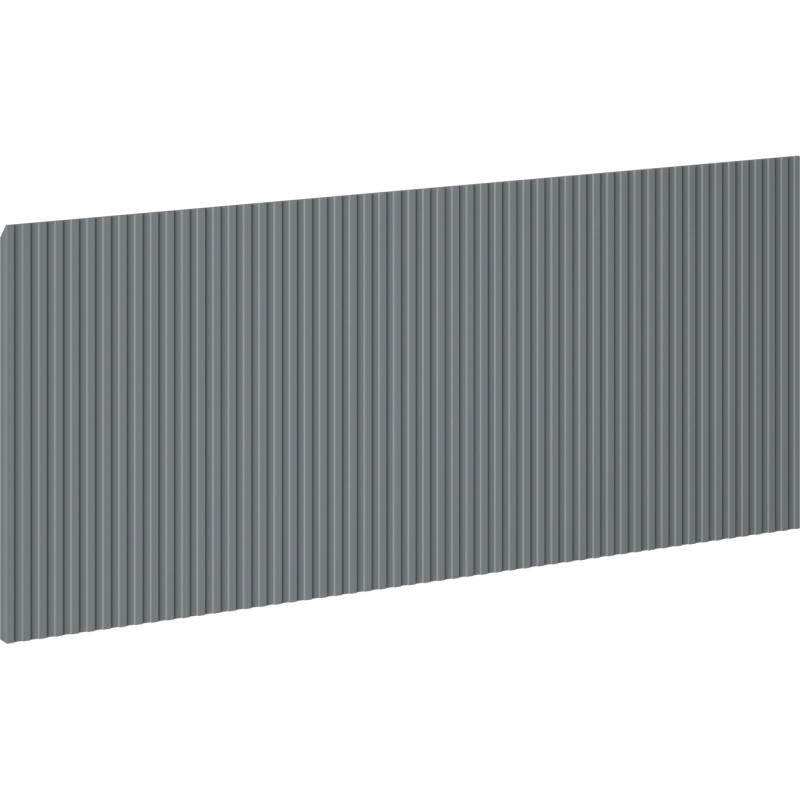 Mexen Rivel priekinė dalis rifliuota vonios spintelės korpusui 120 x 43,5 cm, matinė grafito - 91A20-1200-470-1-66