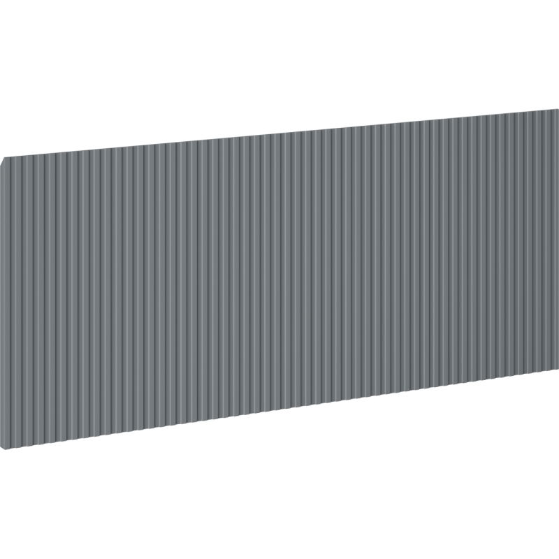 Mexen Rivel priekinė rifuota dalis spintelės korpusui 120 x 43,5 cm, matinis grafitas - 91A20-1200-470-1-66