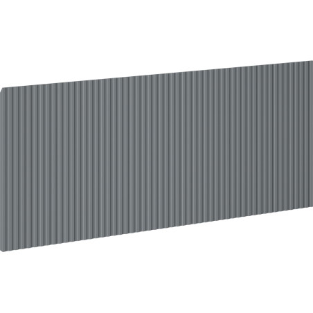 Mexen Rivel priekinė dalis rifliuota vonios spintelės korpusui 120 x 43,5 cm, matinė grafito - 91A20-1200-470-1-66