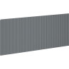 Mexen Rivel priekinė dalis rifliuota vonios spintelės korpusui 120 x 43,5 cm, matinė grafito - 91A20-1200-470-1-66