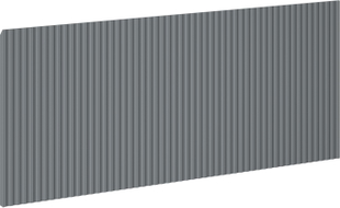 Mexen Rivel priekinė dalis rifliuota vonios spintelės korpusui 120 x 43,5 cm, matinė grafito - 91A20-1200-470-1-66