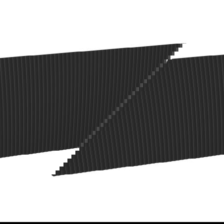 Mexen Rivel priekinė dalis spintelės korpusui vonios kambariui 100 x 43,5 cm, juodas matinis - 91A20-1000-470-1-71