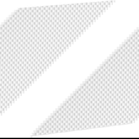 Mexen Rivel priekinė dalis ryflowana vonios spintelės korpusui 35 x 43,5 cm, balta matinė - 91A21-0350-470-1-01