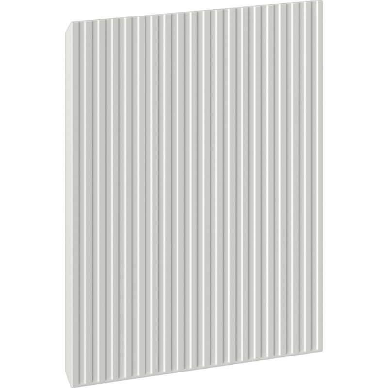 Mexen Rivel griovelėmis dekoruotas priekis vonios spintelės korpusui 45 x 43,5 cm, pilkas matinis - 91A21-0450-470-1-62