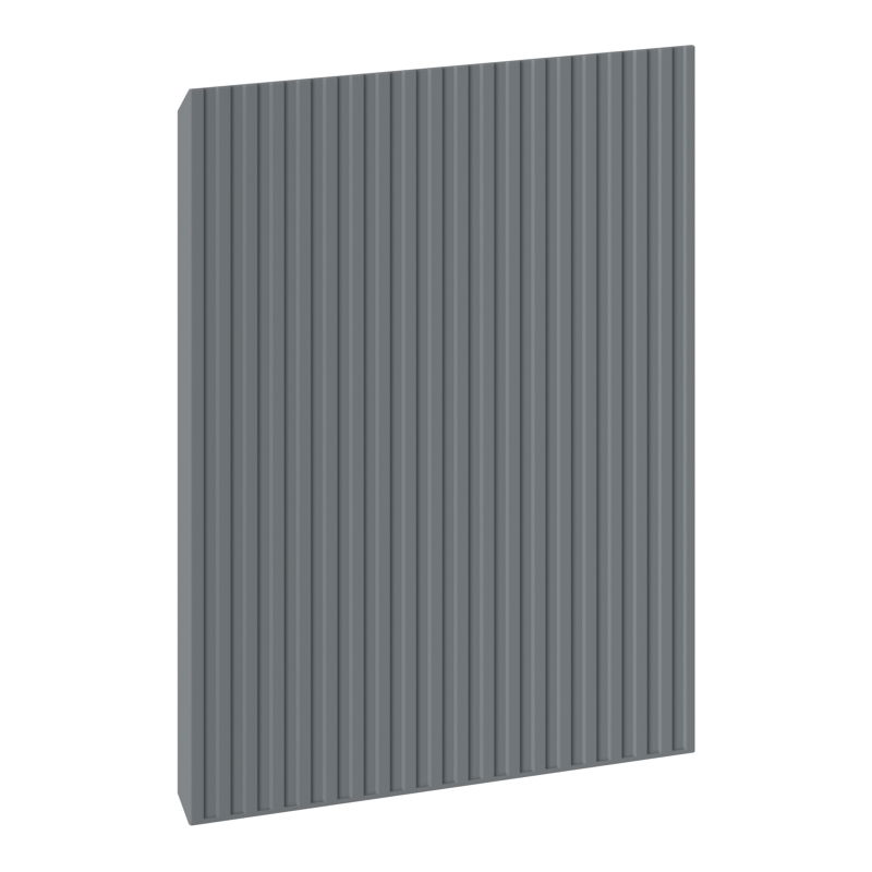 Mexen Rivel fasadas ryflowany prie vonios spintelės korpuso 35 x 43,5 cm, grafitas matinis - 91A21-0350-470-1-66