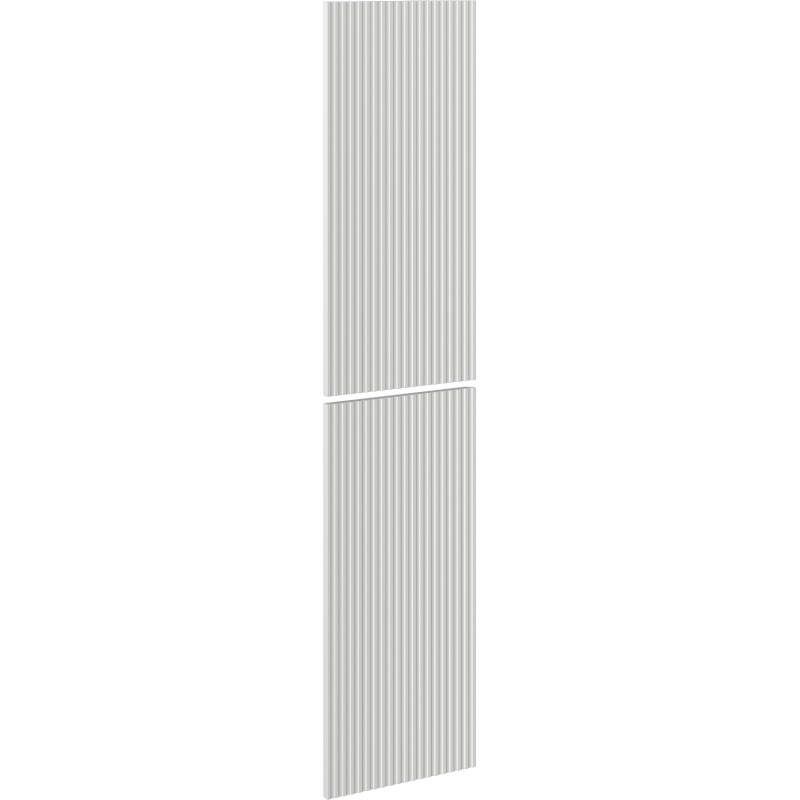 Mexen Rivel rifliuotas priekinis baldų vonios spintelės korpusui 35 x 80 cm (2 vnt.), pilkas matinis - 91A21-1600-300-2-62