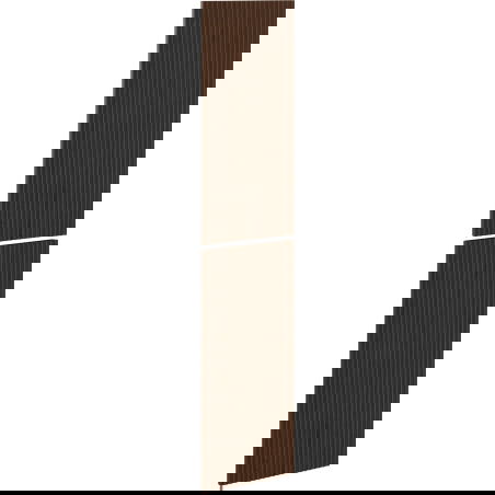 Mexen Rivel priekyje gofruotas vonios spintelės korpusas 35 x 80 cm (2 vnt.), riešutas - 91A21-1600-300-2-86