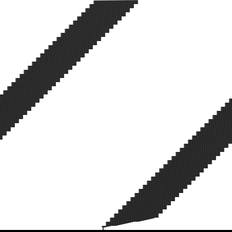 Mexen Rivel briaunuotas priekis prie vonios spintelės korpuso 35 x 160 cm, juodas matinis - 91A21-1600-300-1-71